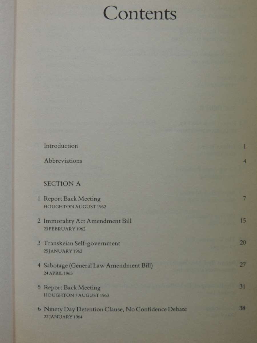 Helen Suzman's Solo Years - ed Phyllis Lewsen    1st edition, 1991