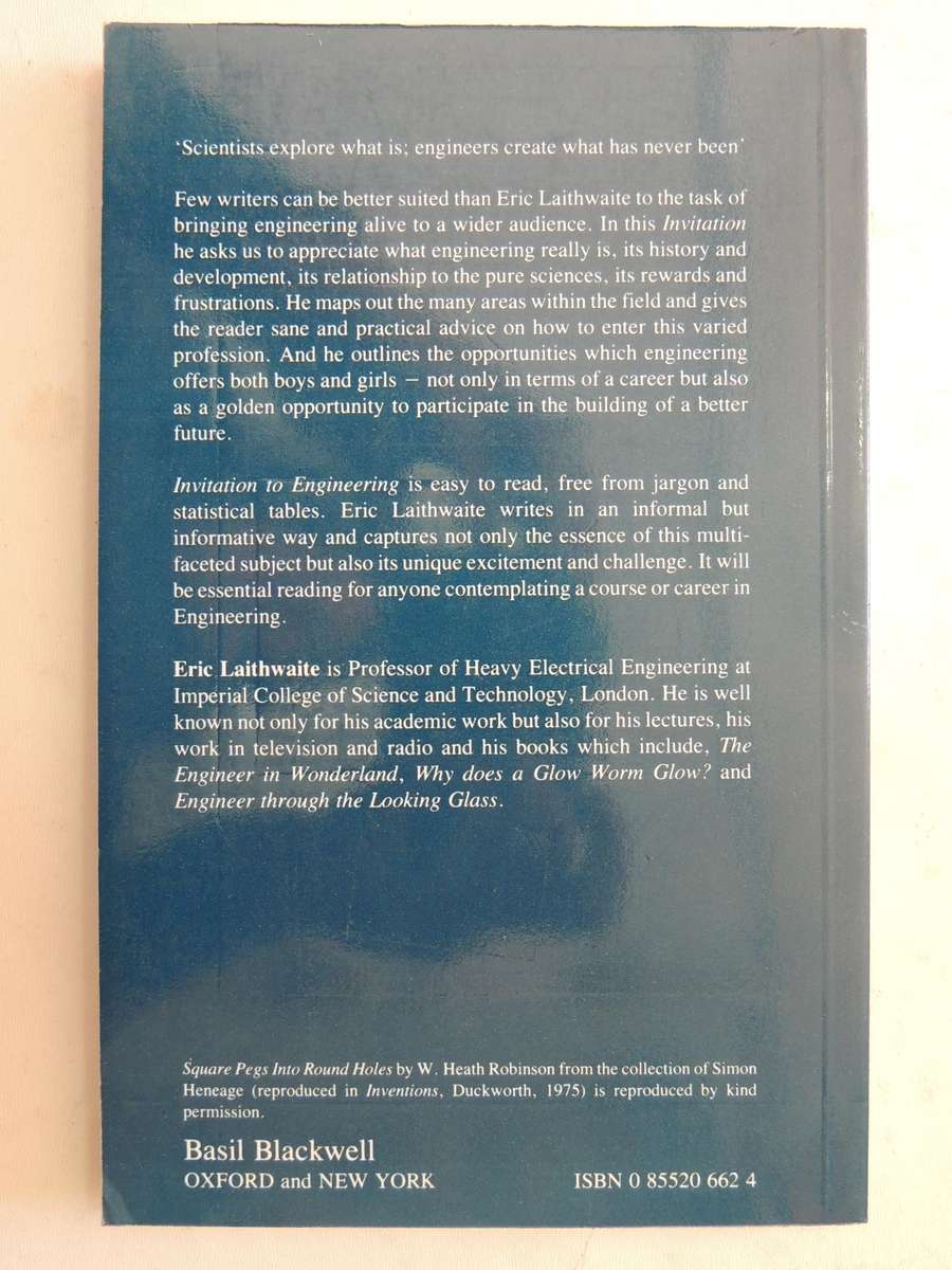 Invitation To Engineering - Eric Laithwaite