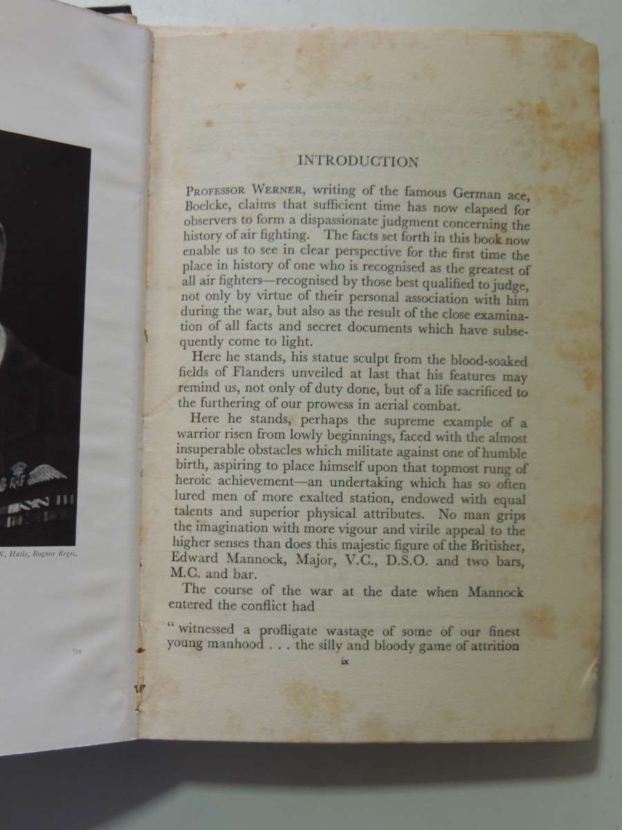 King Of Air Fighters: Biography Of Major "Mick" Mannock, V.C., D.S.O., M.C. Squadron-Leader Ira Jone
