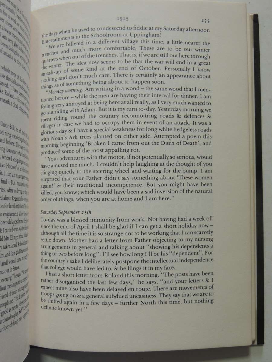 Chronicles Of Youth: Vera Brittain's War Diary 1913-1917 - ed Alan Bishop