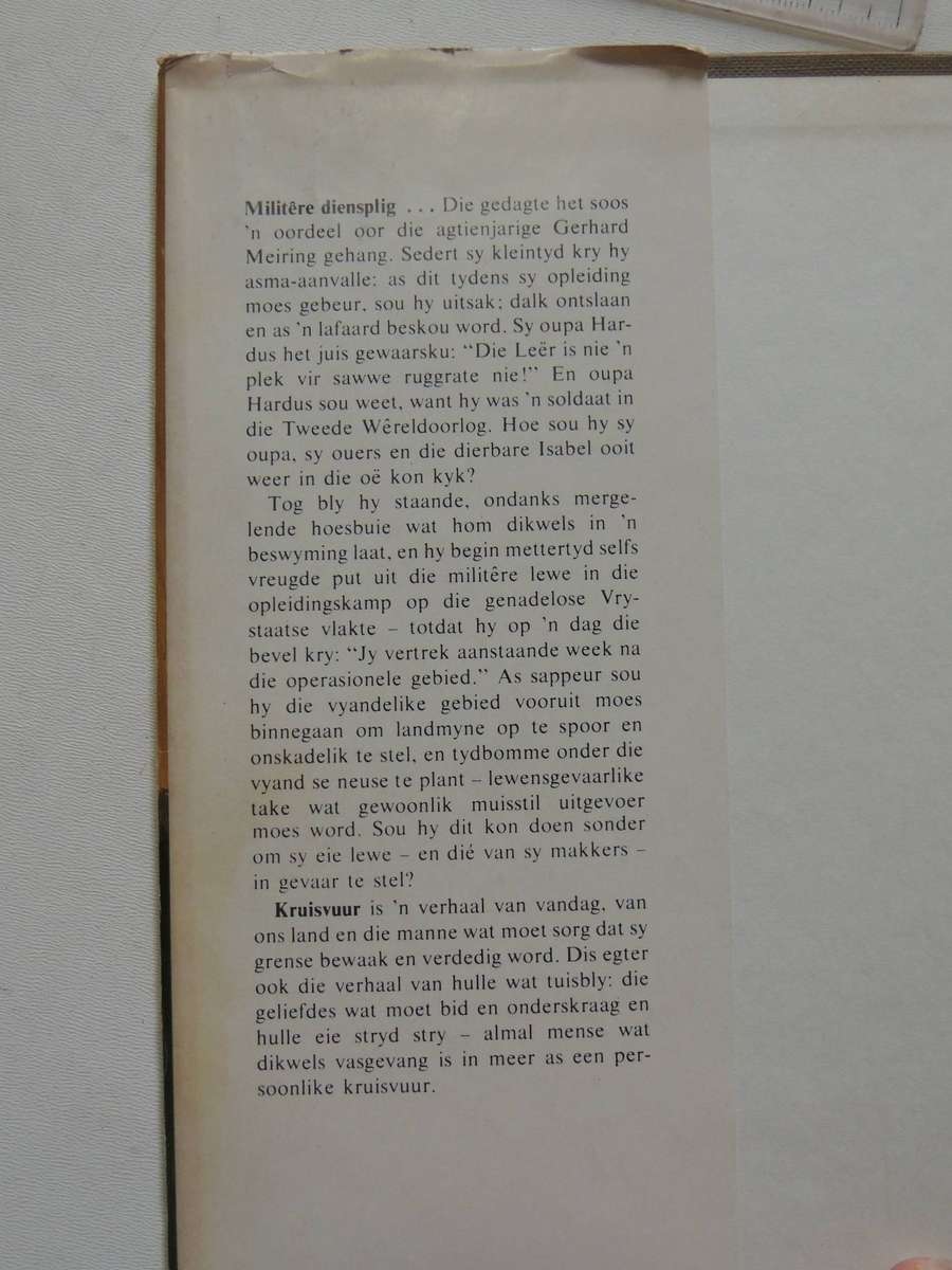 Kruisvuur - Adriaan Snyman   1ST EDITION 1978