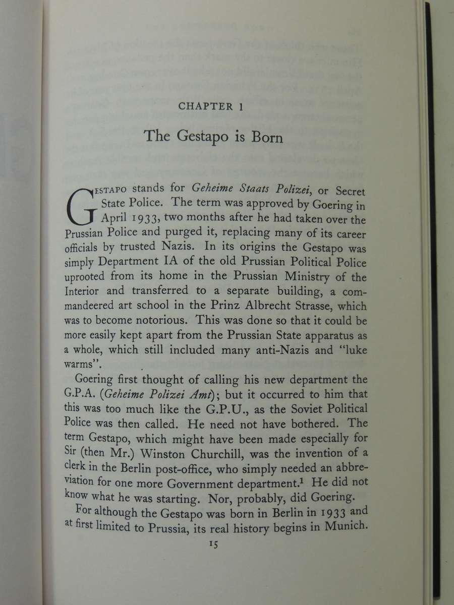 Gestapo: Instrument Of Tyranny - Edward Crankshaw