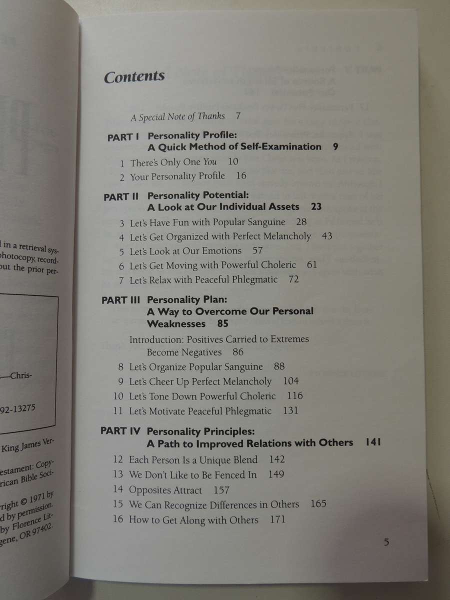 Personality Plus,  How to Understand Others by Understanding Yourself - Florence Littauer