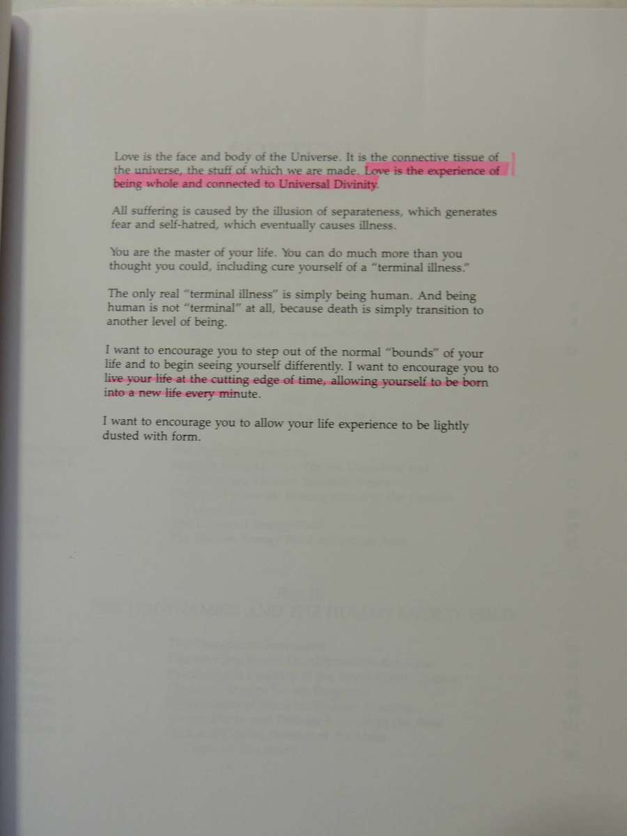 Hands of light, A Guide to Healing Through the Human Energy FieldBarbara Ann Brennan MUCH MARKING!!