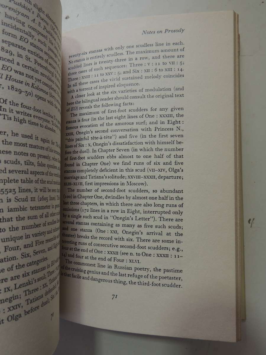 Notes on Prosody - Vladimir Nabokov   1965