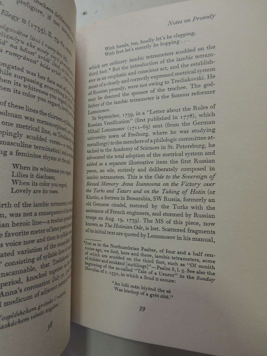 Notes on Prosody - Vladimir Nabokov   1965