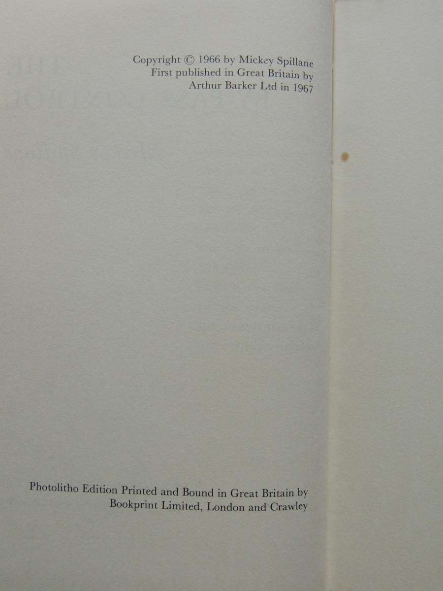 The By-Pass Control - Mickey Spillane   1st UK Edition 1966