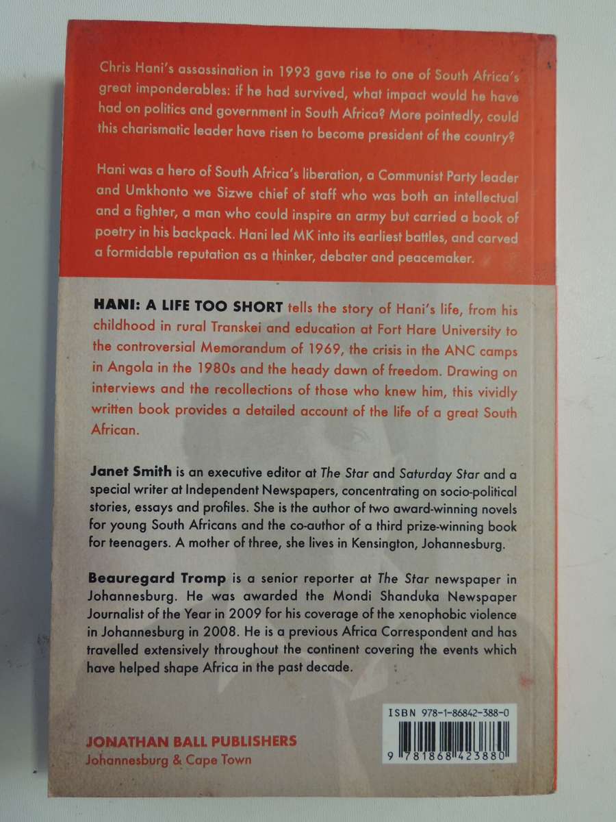 Hani - A Life Too Short - Janet Smith & Beauregard Tromp