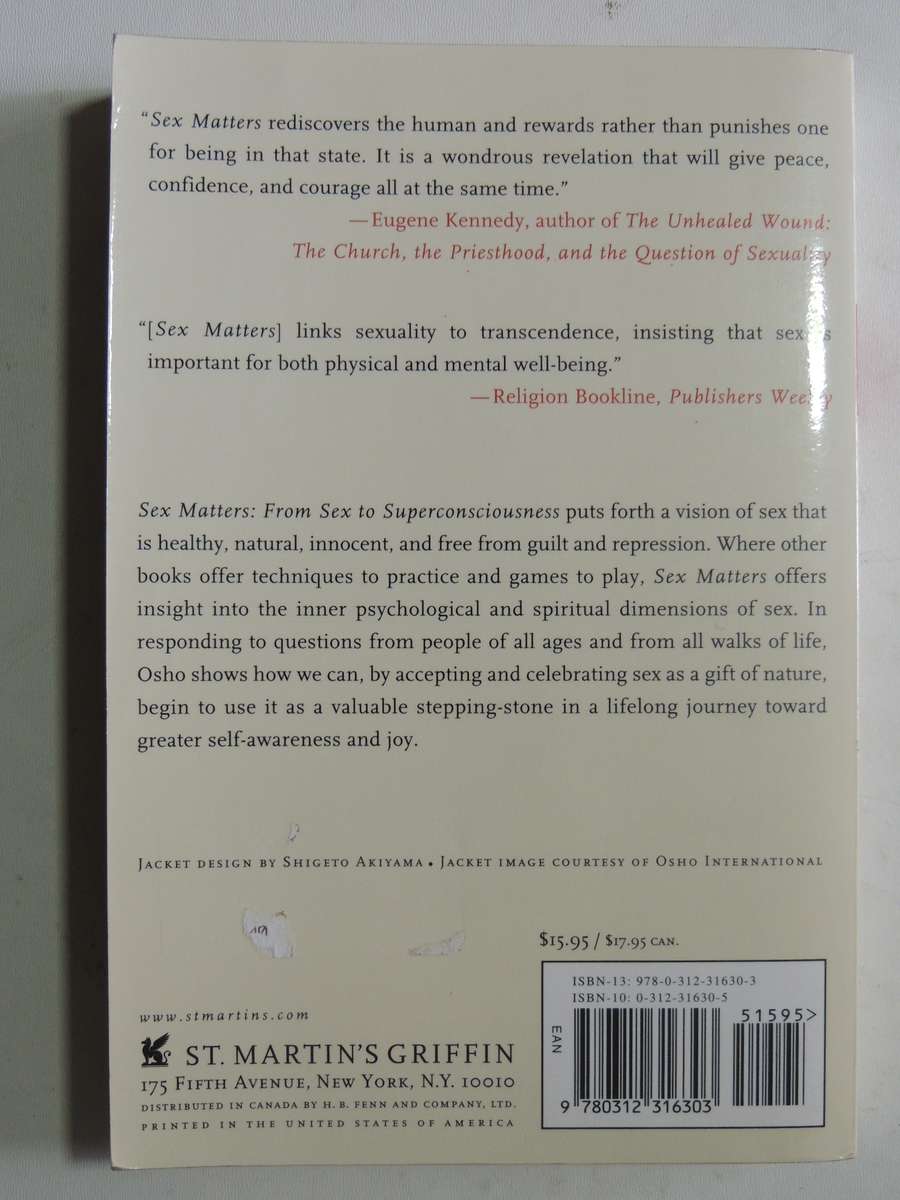 Sex Matters: From Sex To Superconsciousness - Osho