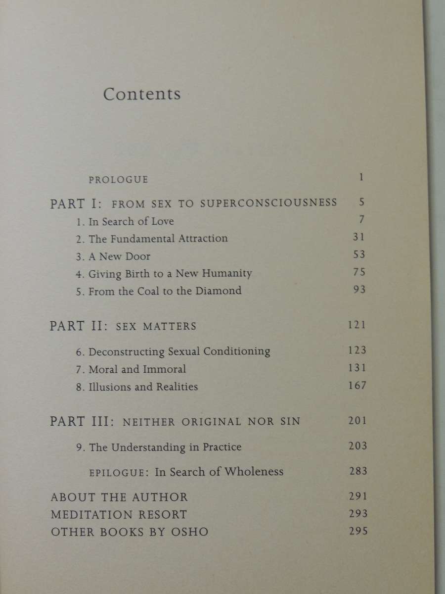 Sex Matters: From Sex To Superconsciousness - Osho