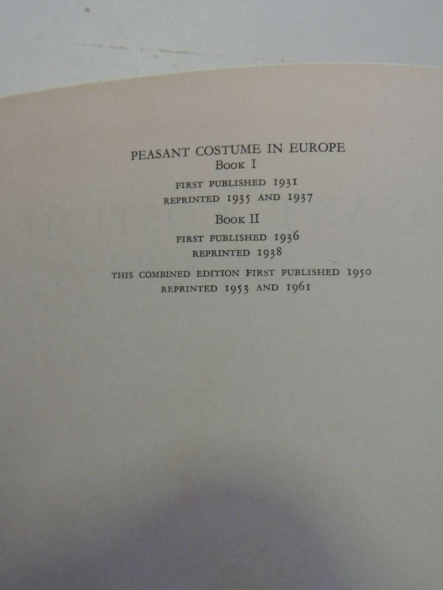 Peasant Costume in Europe- Kathleen Mann