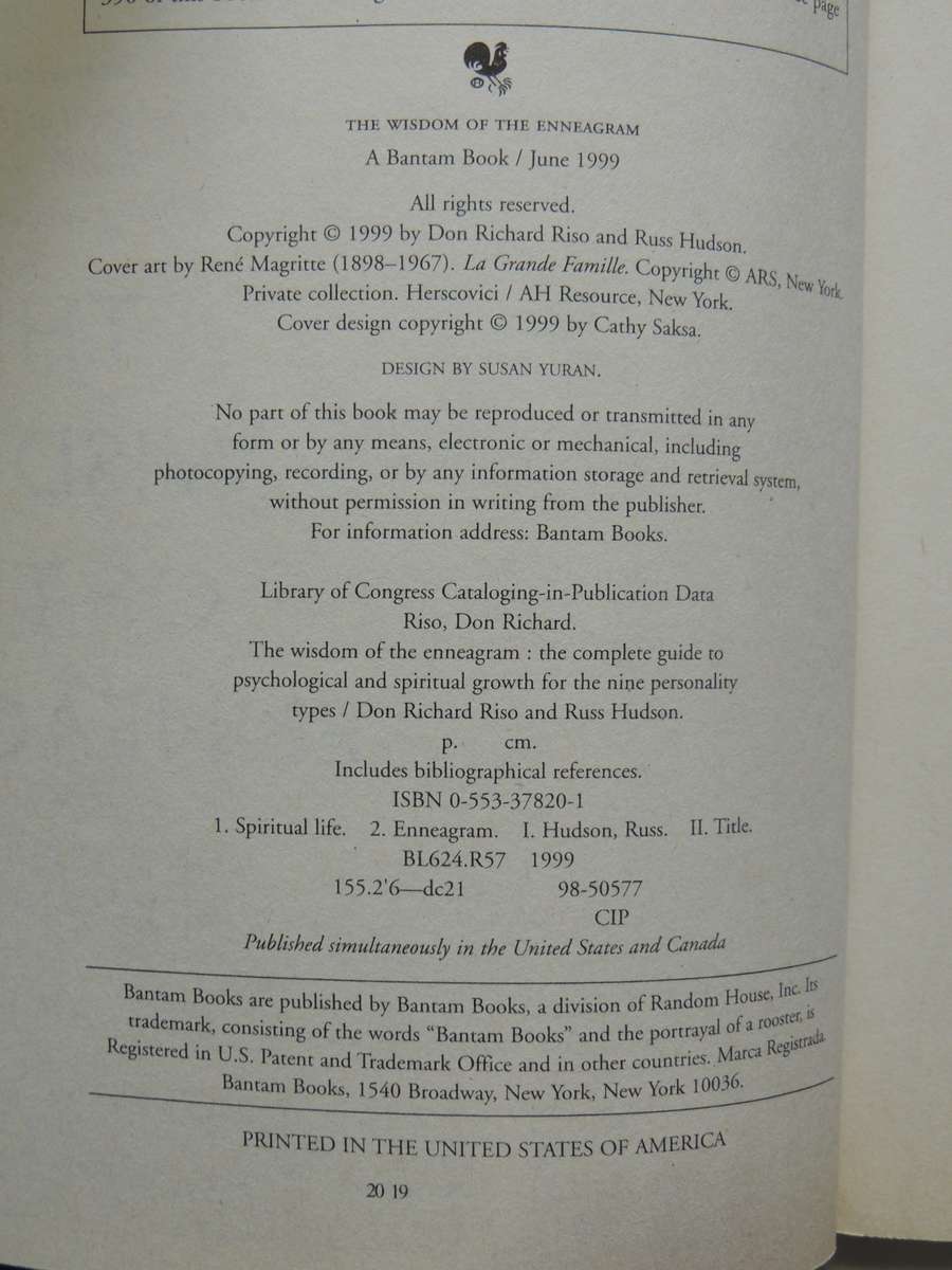 The Wisdom Of The Enneagram - Richard Don Riso, Russ Hudson