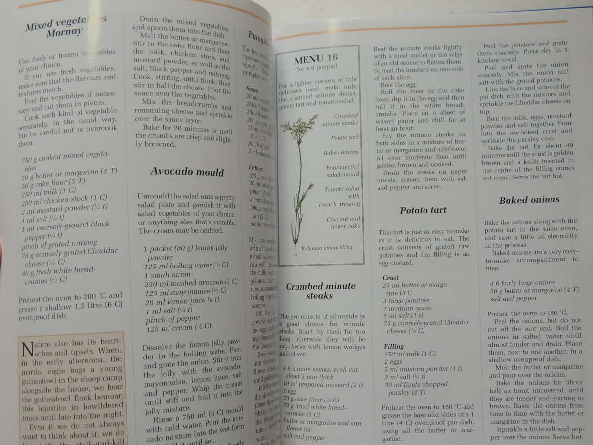 Seasonal Menus - Annette Human