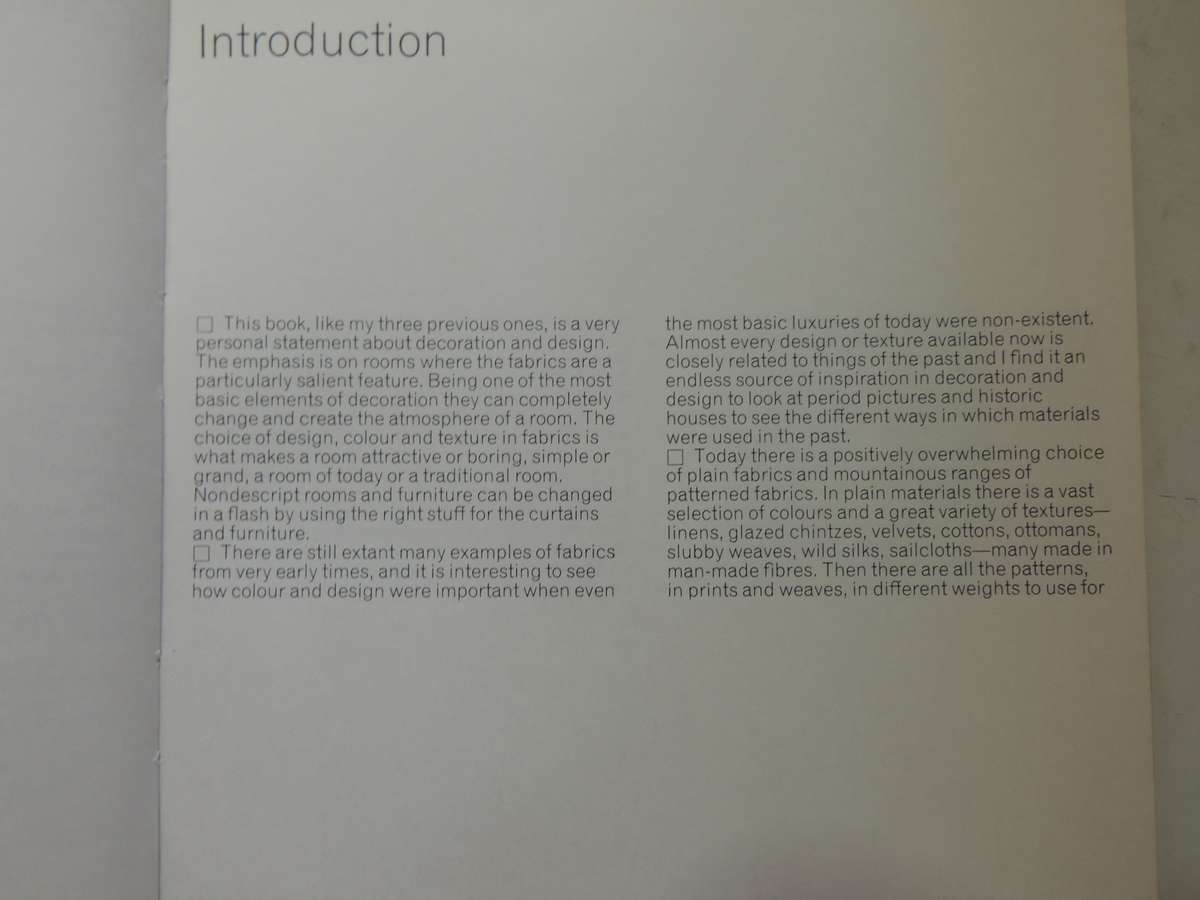 David Hicks on Decoration with Fabrics - David Hicks