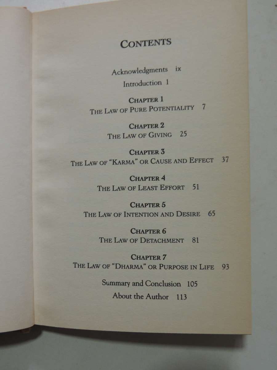 The Seven Spiritual Laws Of Success: A Practical Guide To The Fulfilment Of Your Dreams Deepak Chopr