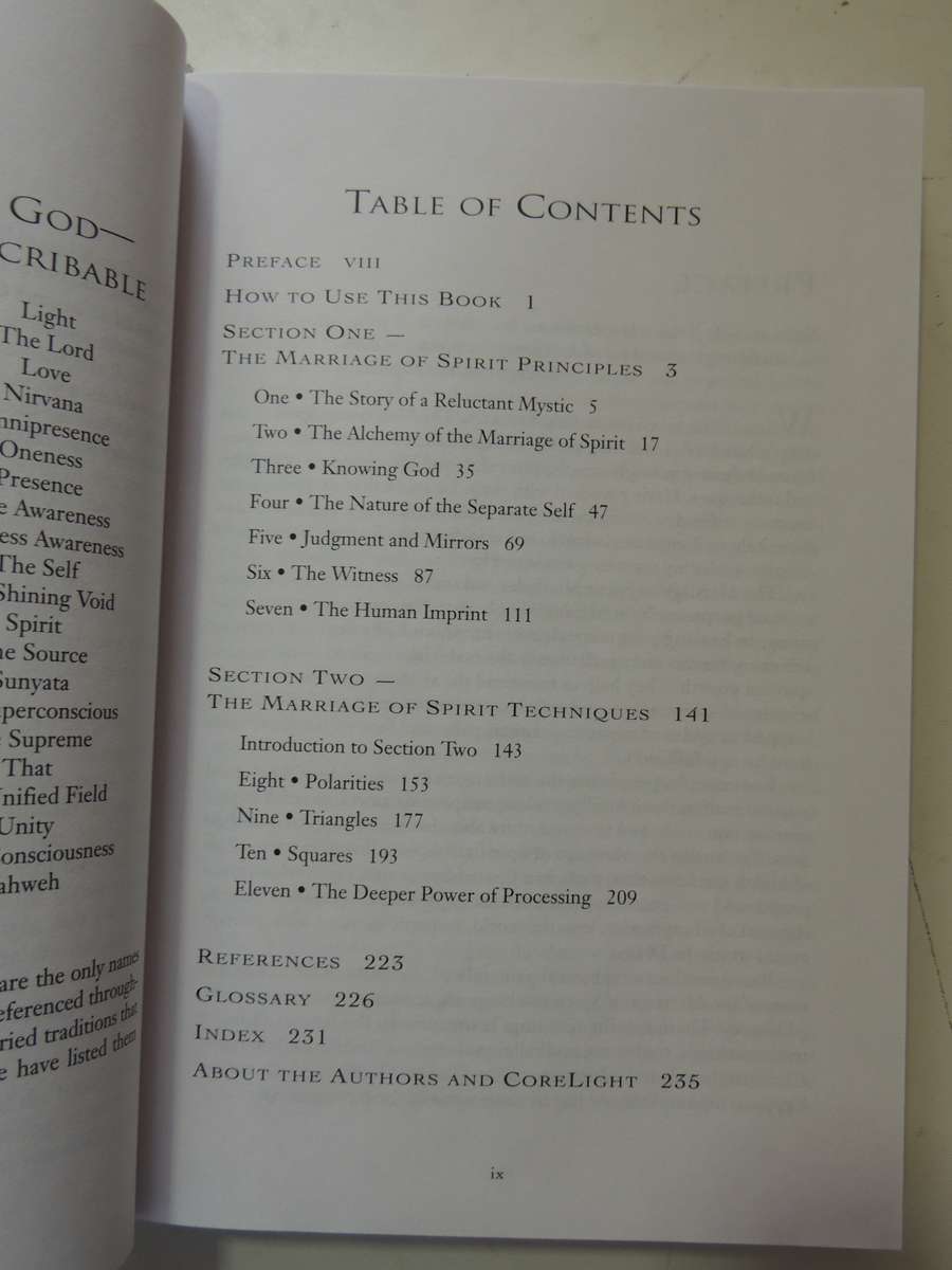 The Marriage of Spirit - Enlightened Living in Today`s World - Leslie Temple-Thurston    SIGNED