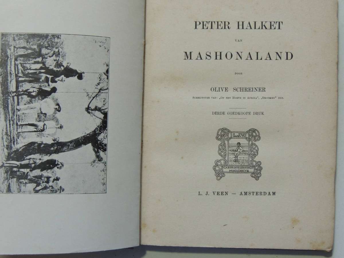 Peter Halket Van Mashonaland (Dutch 3rd Goedkoope Druk) - Olive Schreiner