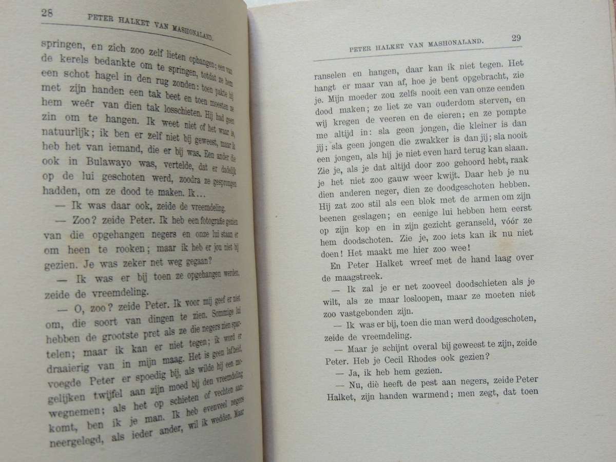 Peter Halket Van Mashonaland (Dutch 3rd Goedkoope Druk) - Olive Schreiner