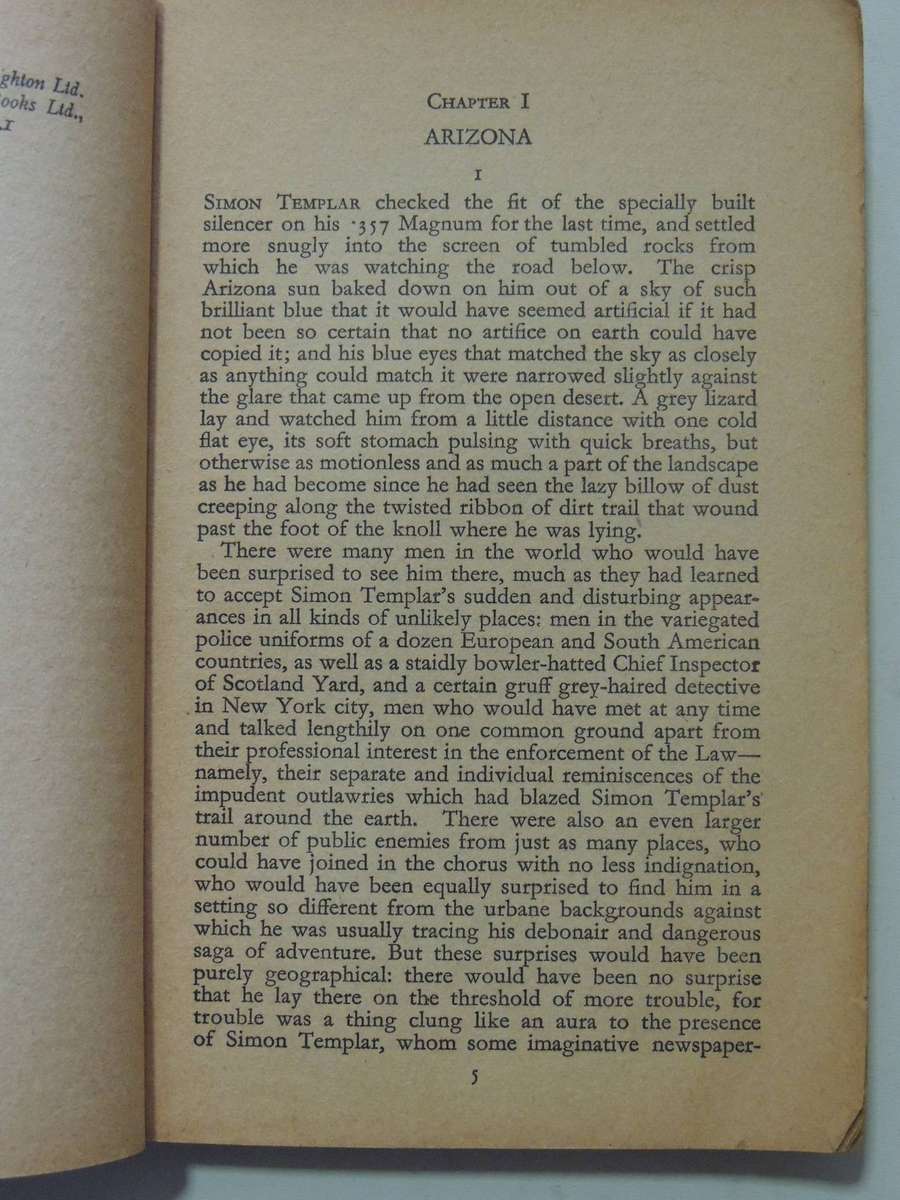 The Saint Goes West (1st UK P/B Edition)- Leslie Charteris