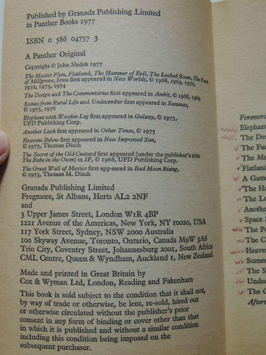 Keep The Giraffe Burning - John Sladek