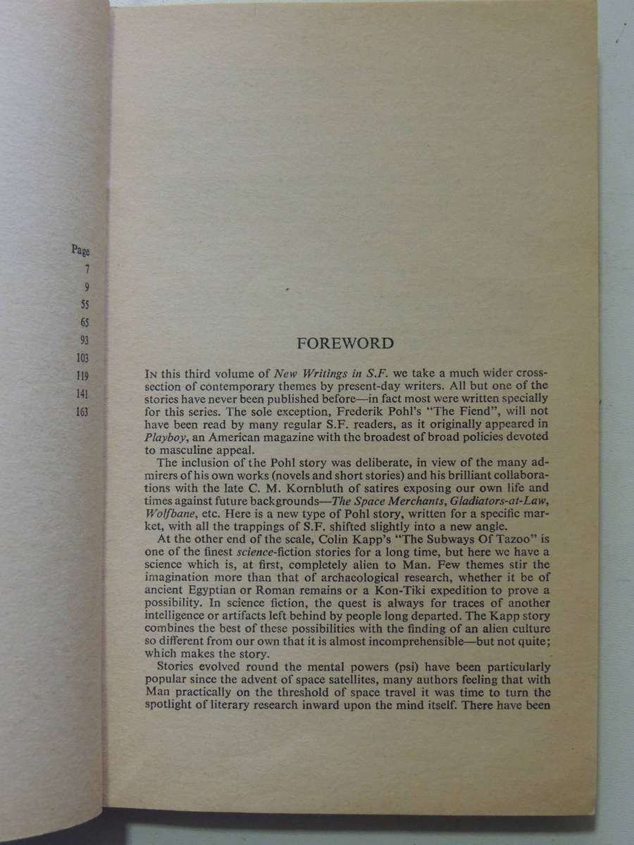 New Writings In SF - 3 -  ed John Carnell