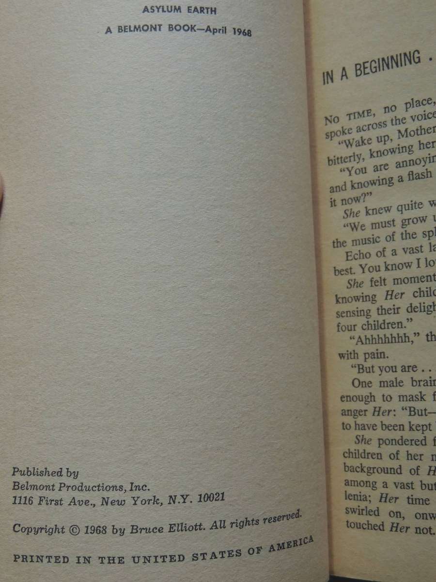 Asylum EarthBruce Elliott