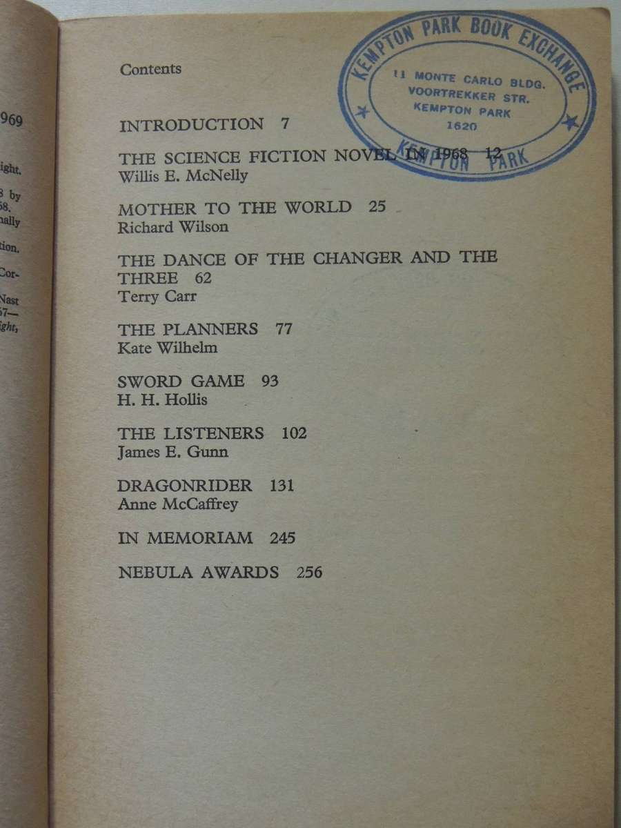 Nebula Award Stories 4 - ed Poul Anderson