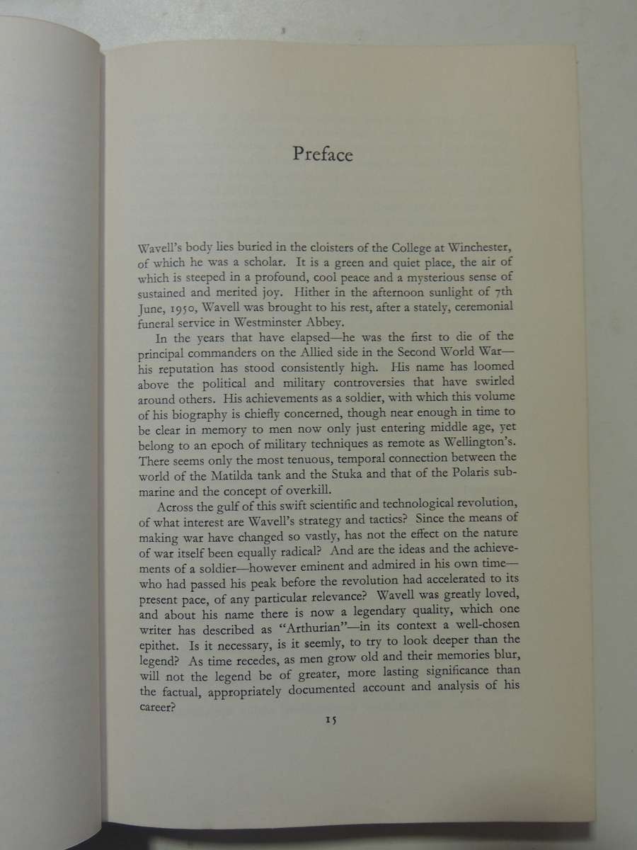 Wavell: Scholar And Soldier- John Connell