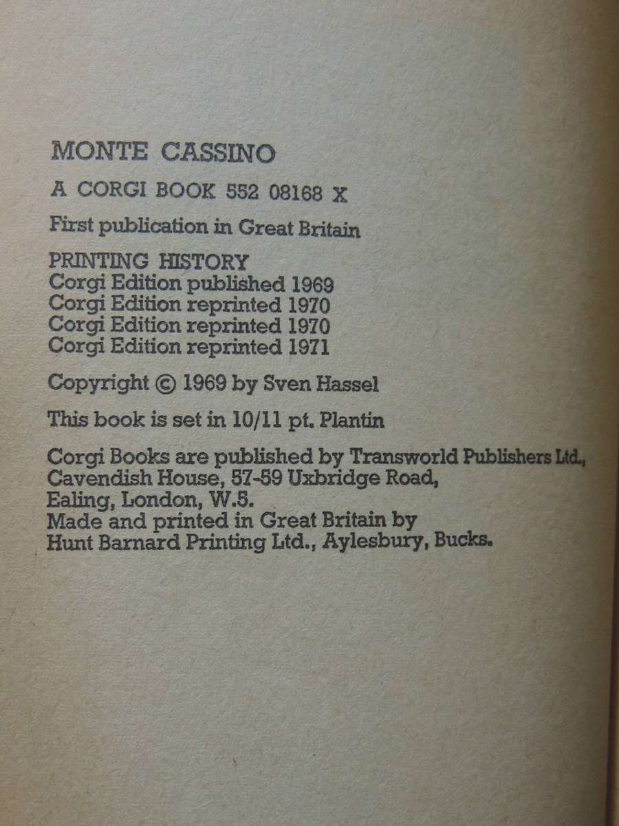 Monte Cassino- Sven Hassel