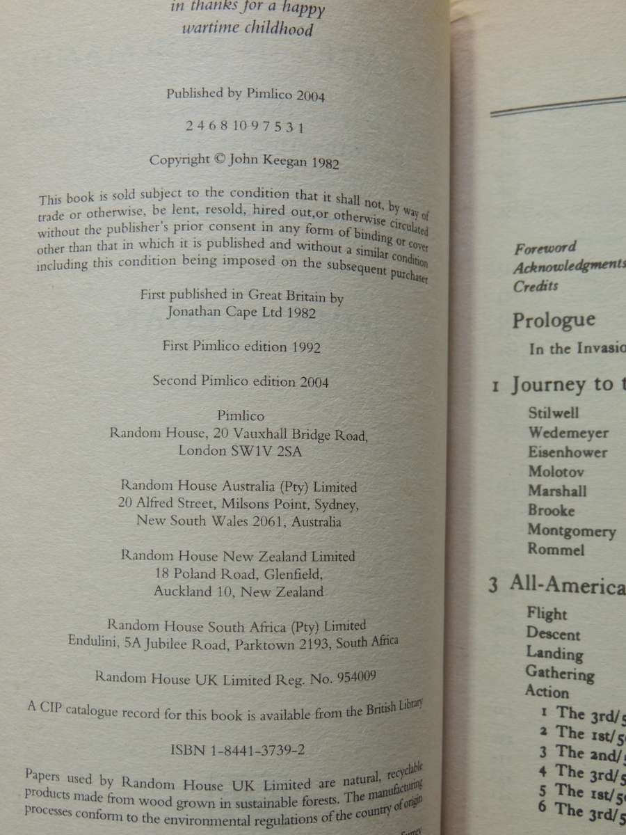 Six Armies In Normandy: From D-Day To The Liberation Of Paris - John Keegan