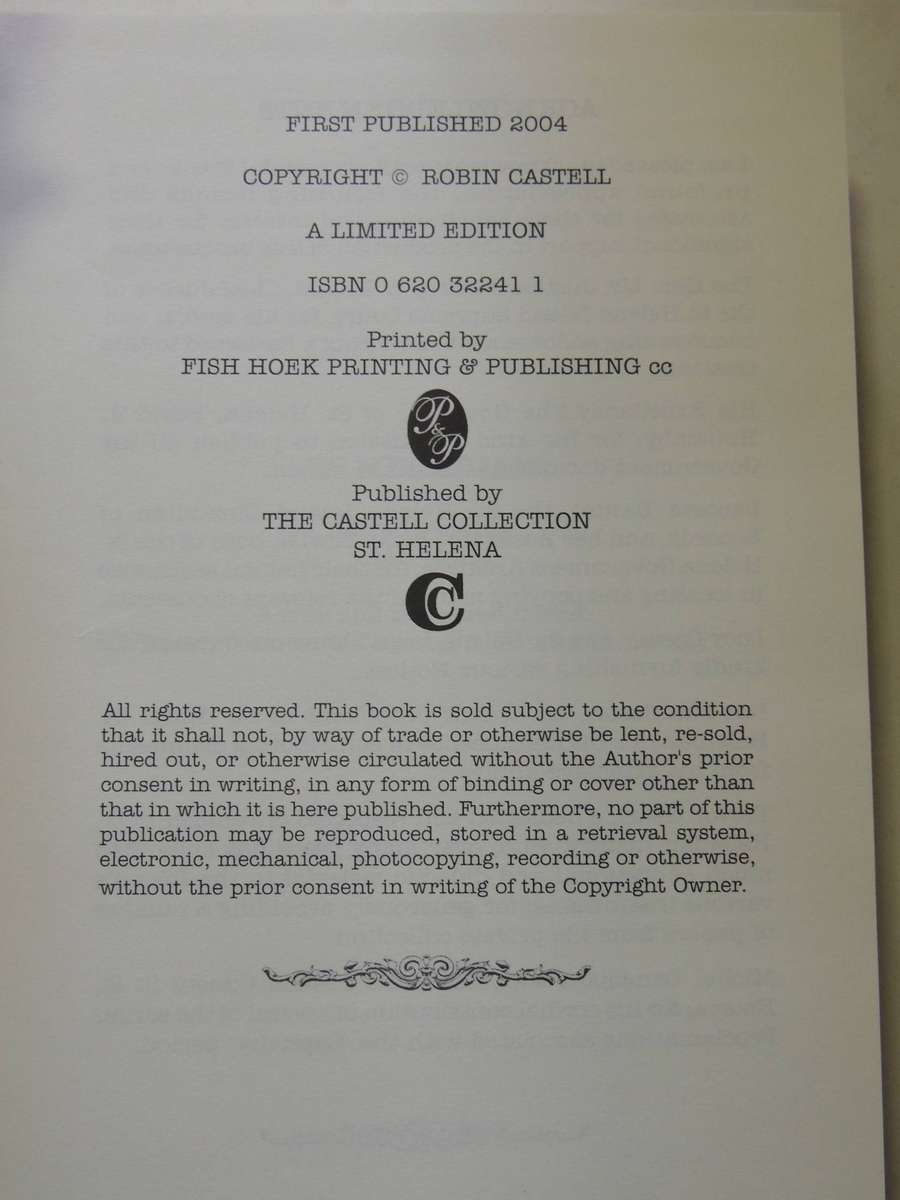 Saint Helena Proclamations 1818-1943- Robin Castell