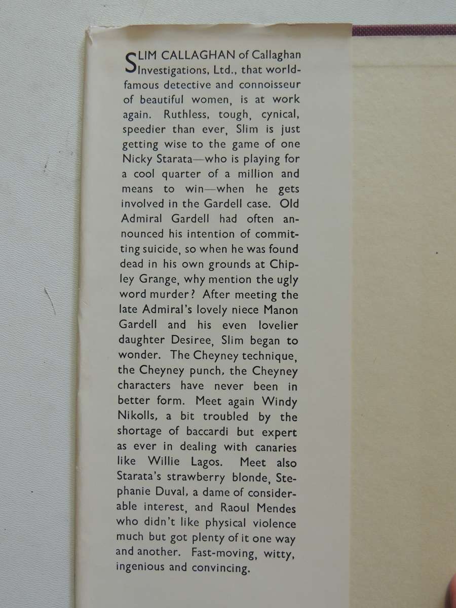 Sorry You've Been Troubled- Peter Cheyney