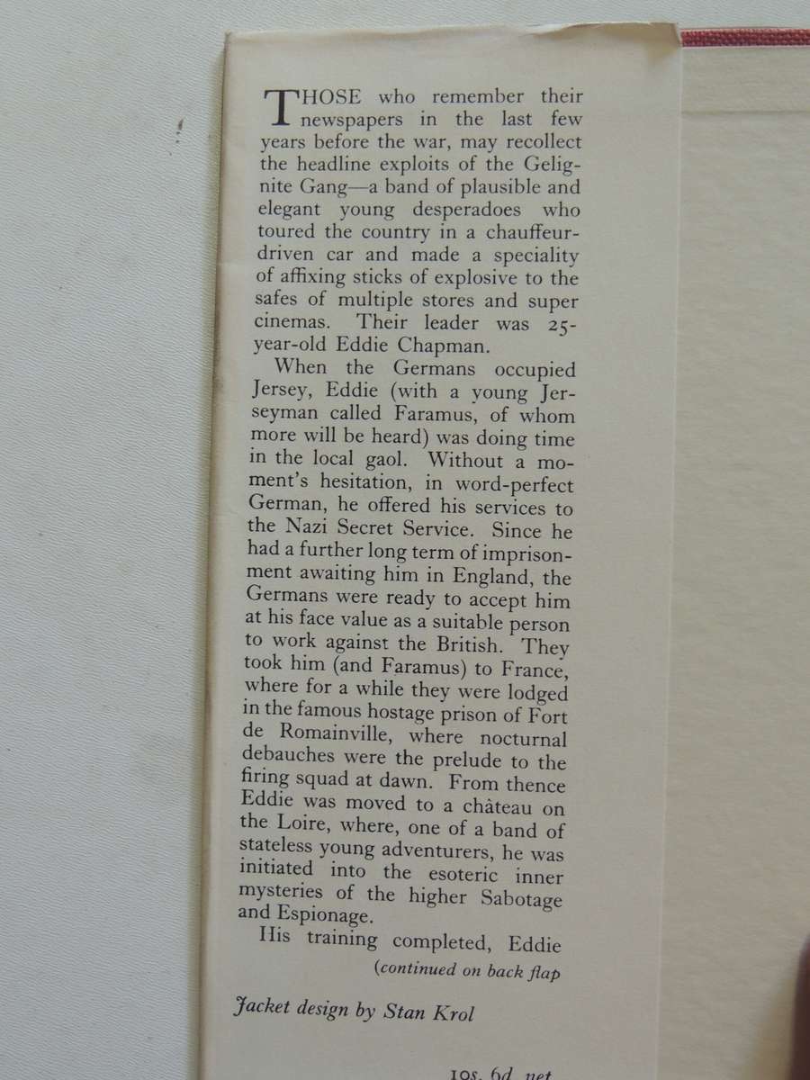 The Eddie Chapman Story - Frank Owen   1st Edition 1953