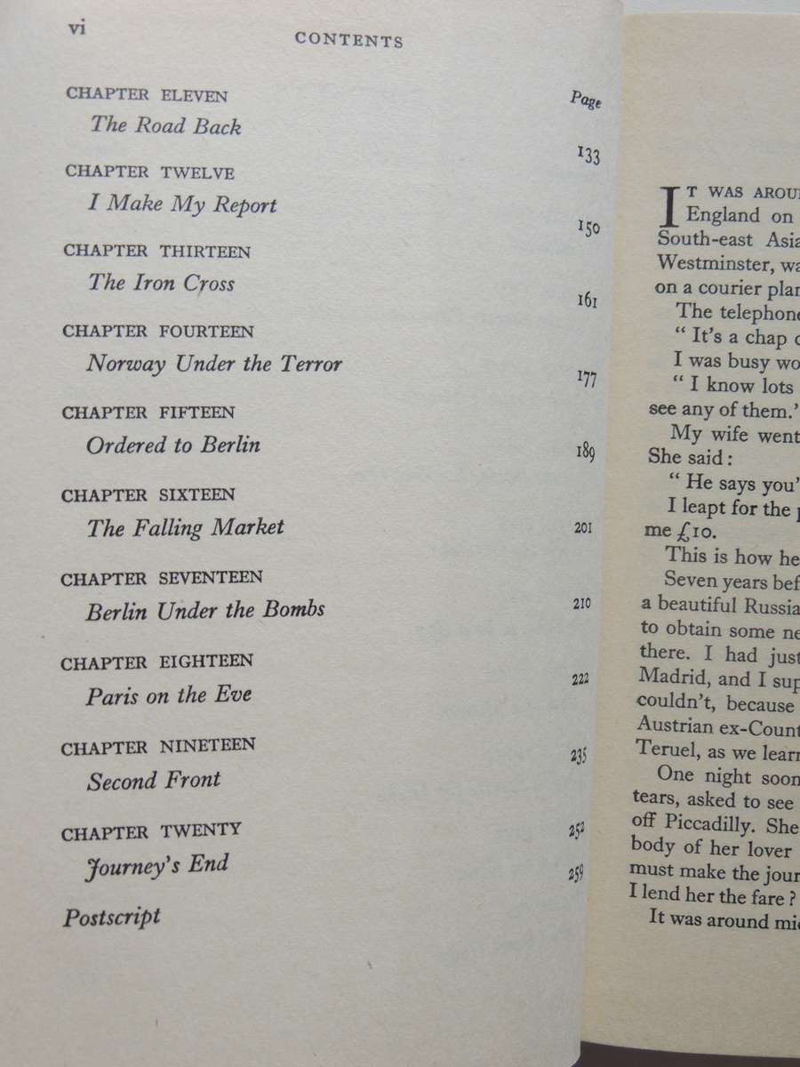 The Eddie Chapman Story - Frank Owen   1st Edition 1953