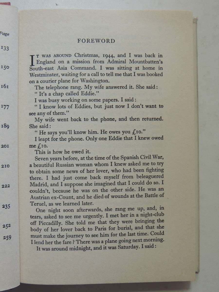 The Eddie Chapman Story - Frank Owen   1st Edition 1953