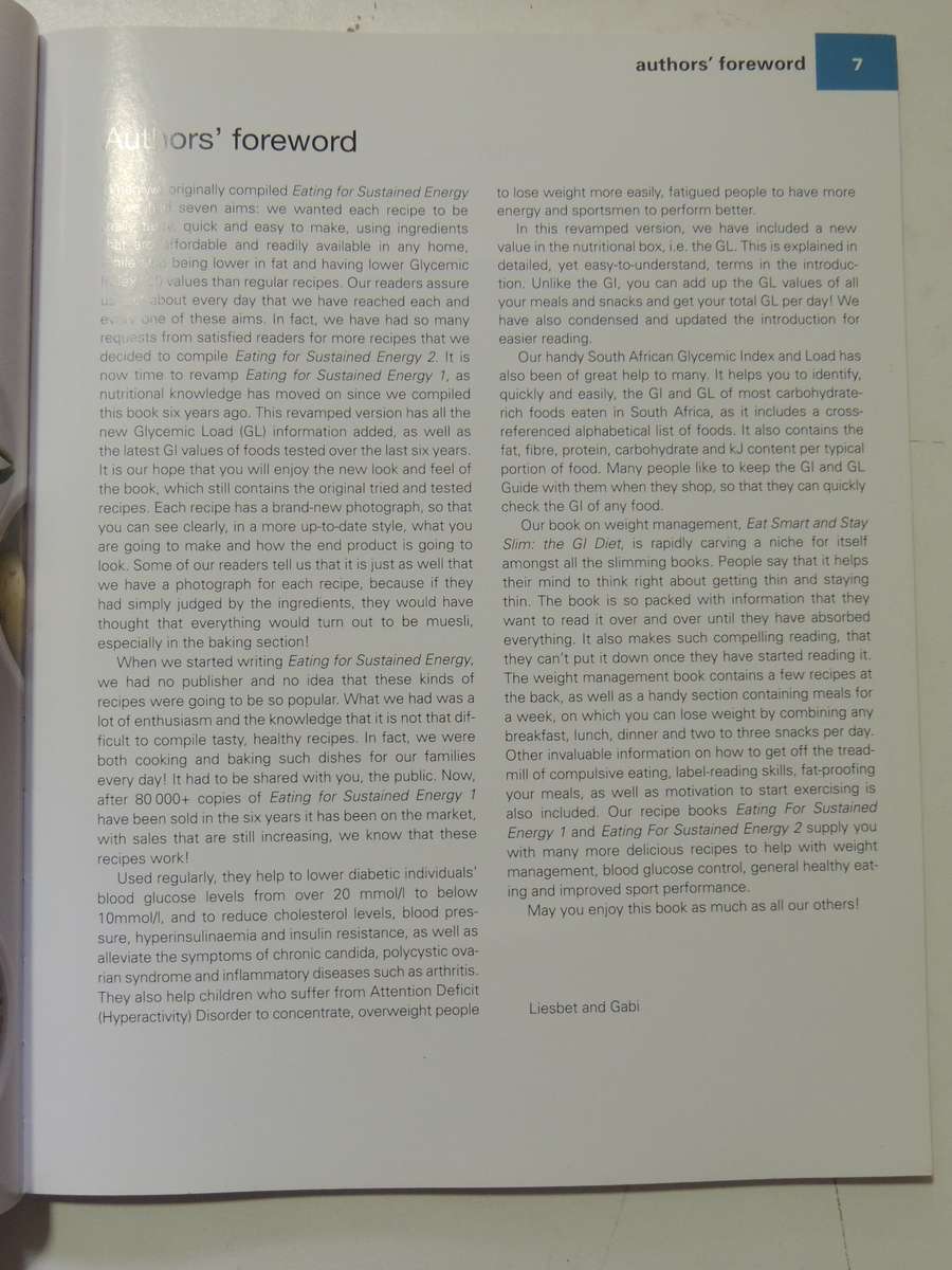 Eating For Sustained Energy 1 - Liesbert Delport & Gabi Steenkamp