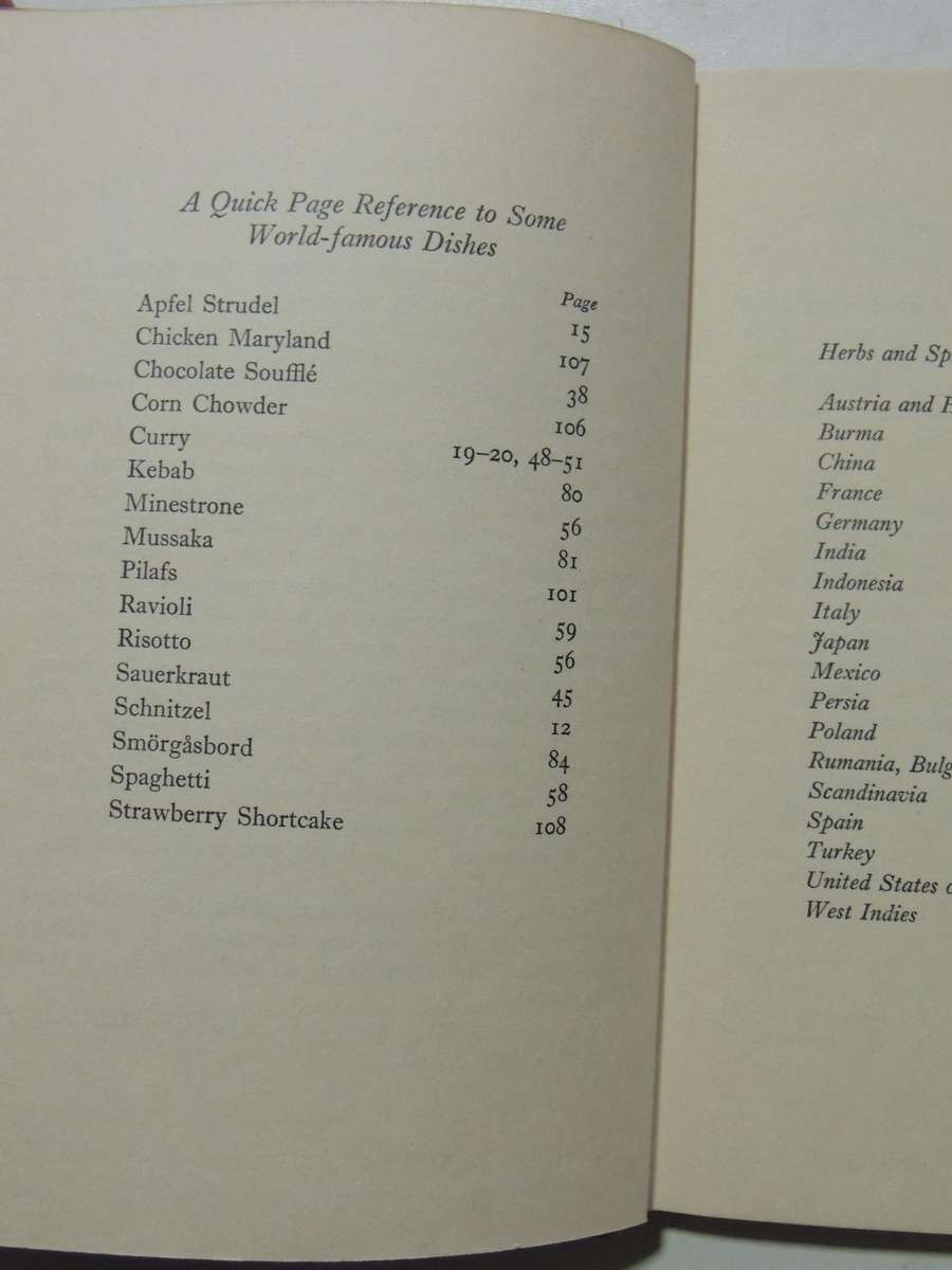 Recipes Around The World (1956)- Joyce Muriel
