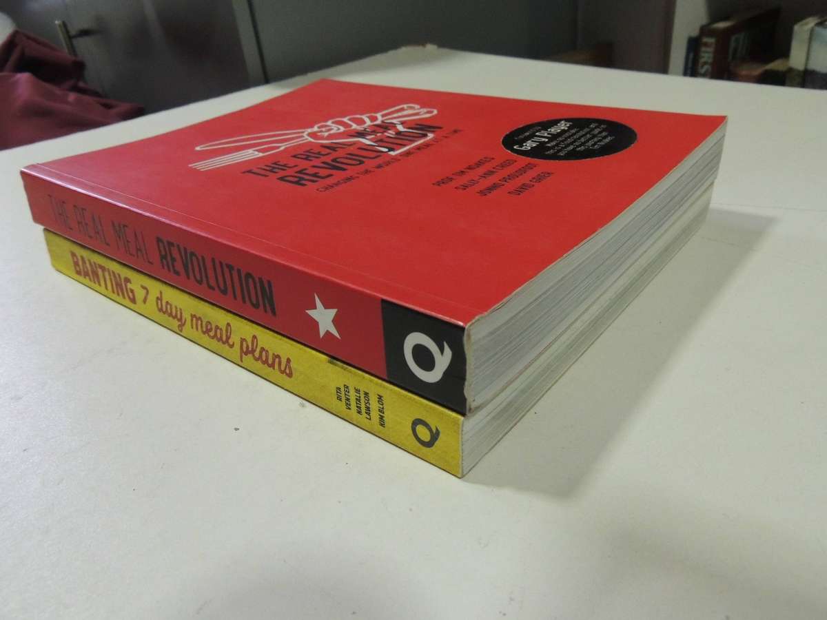 The Real Meal Revolution &   Banting 7 Day Meal Plans  - Tim Noakes, , Rita Venter    2 Book Set