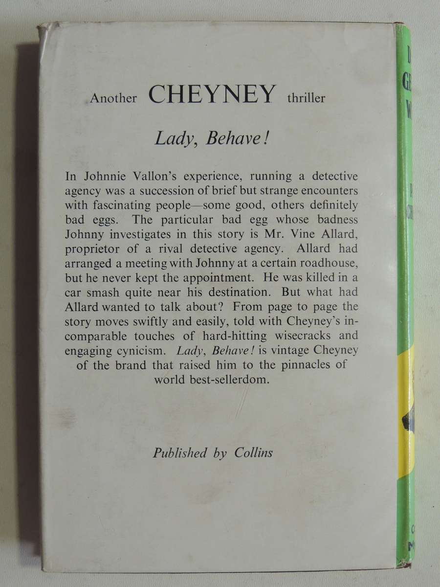 Don't Get Me Wrong - Peter Cheyney