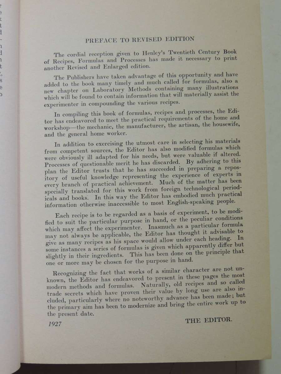 Henley's Formulas For Home And Workshop - ed Gardner D. Hiscox