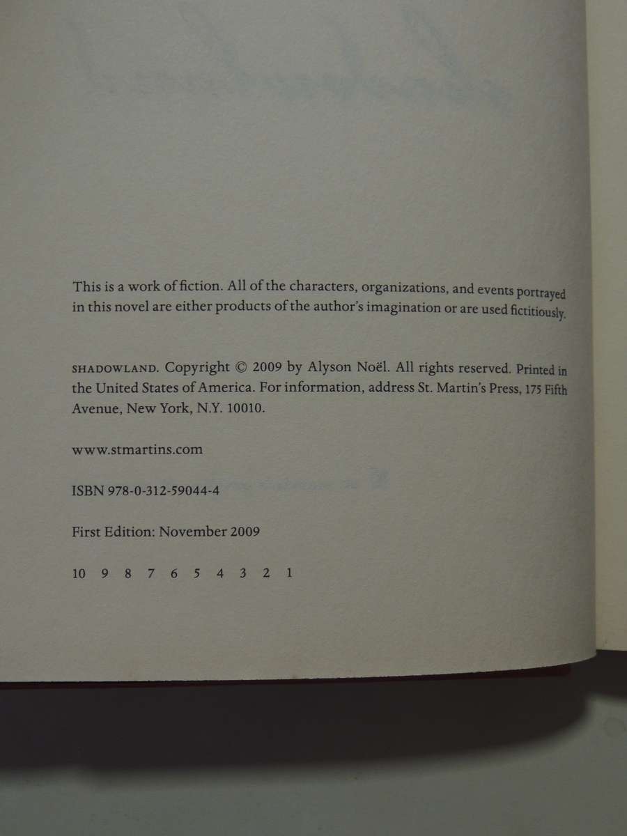 Shadowland - The Immortals Book 3 - Alyson Noel