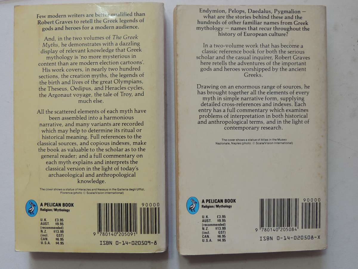 The Greek Myths: Vols 1 & 2- Robert Graves