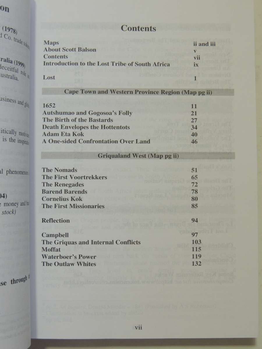 Children of the Mist, The Lost Tribe of South Africa - Scott Balson   SCARCE