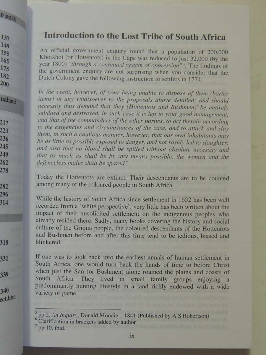 Children of the Mist, The Lost Tribe of South Africa - Scott Balson   SCARCE