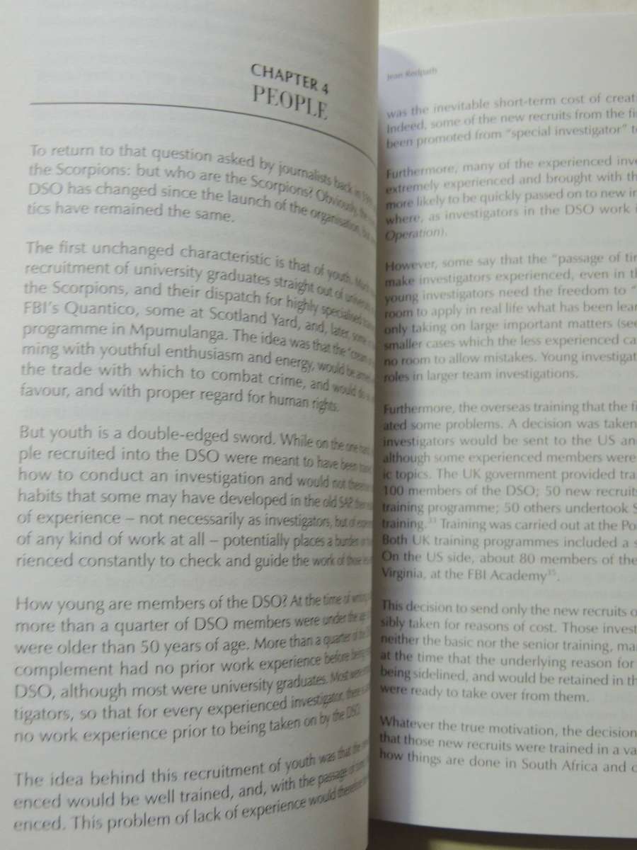 The Scorpions: Analysing The Directorate Of Special Operations- Jean Redpath