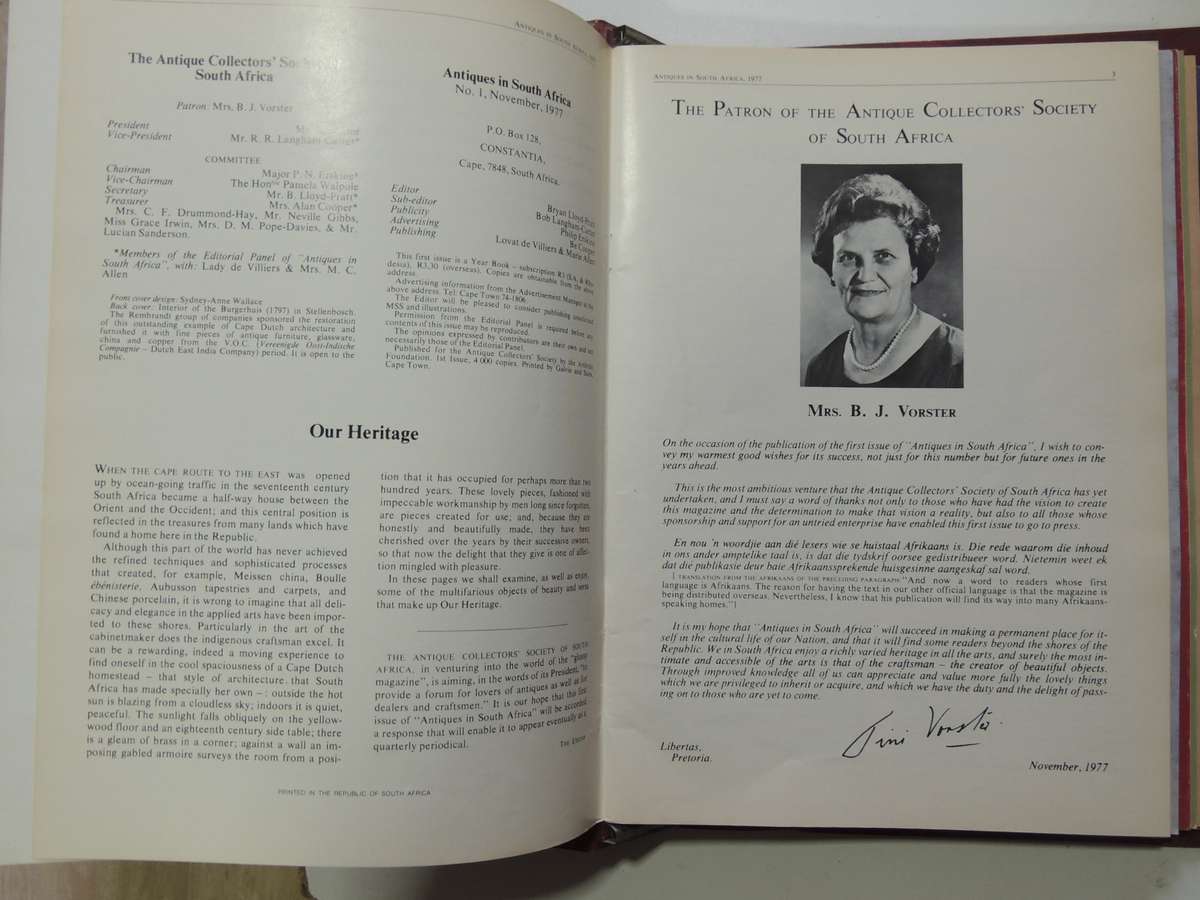 Antiques In South Africa ( 21 Issues In 4 Leatherette Binders)