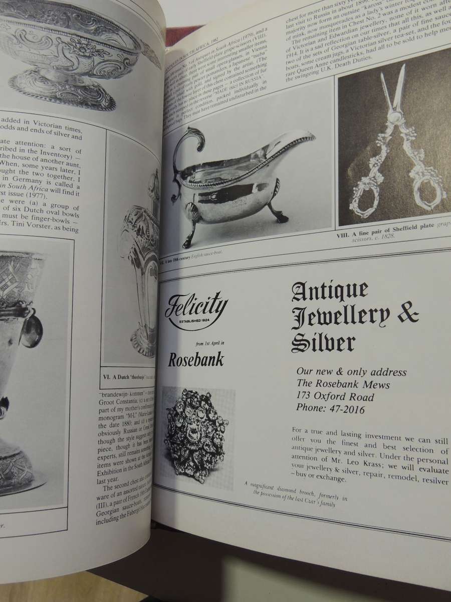 Antiques In South Africa ( 21 Issues In 4 Leatherette Binders)