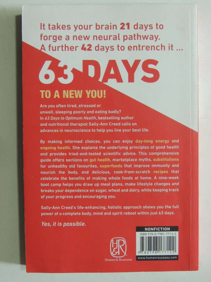63 Days To Optimum Health-  Sally-Ann Creed