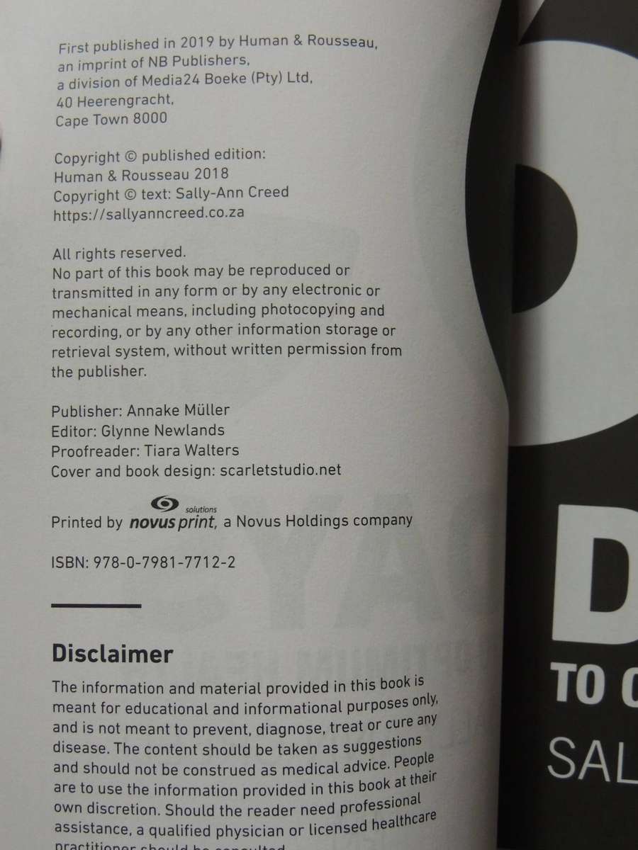 63 Days To Optimum Health-  Sally-Ann Creed