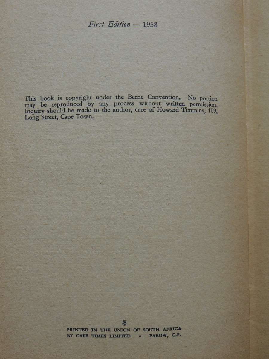 South African Beachcomber - Lawrence G. Green  1958 1st edition